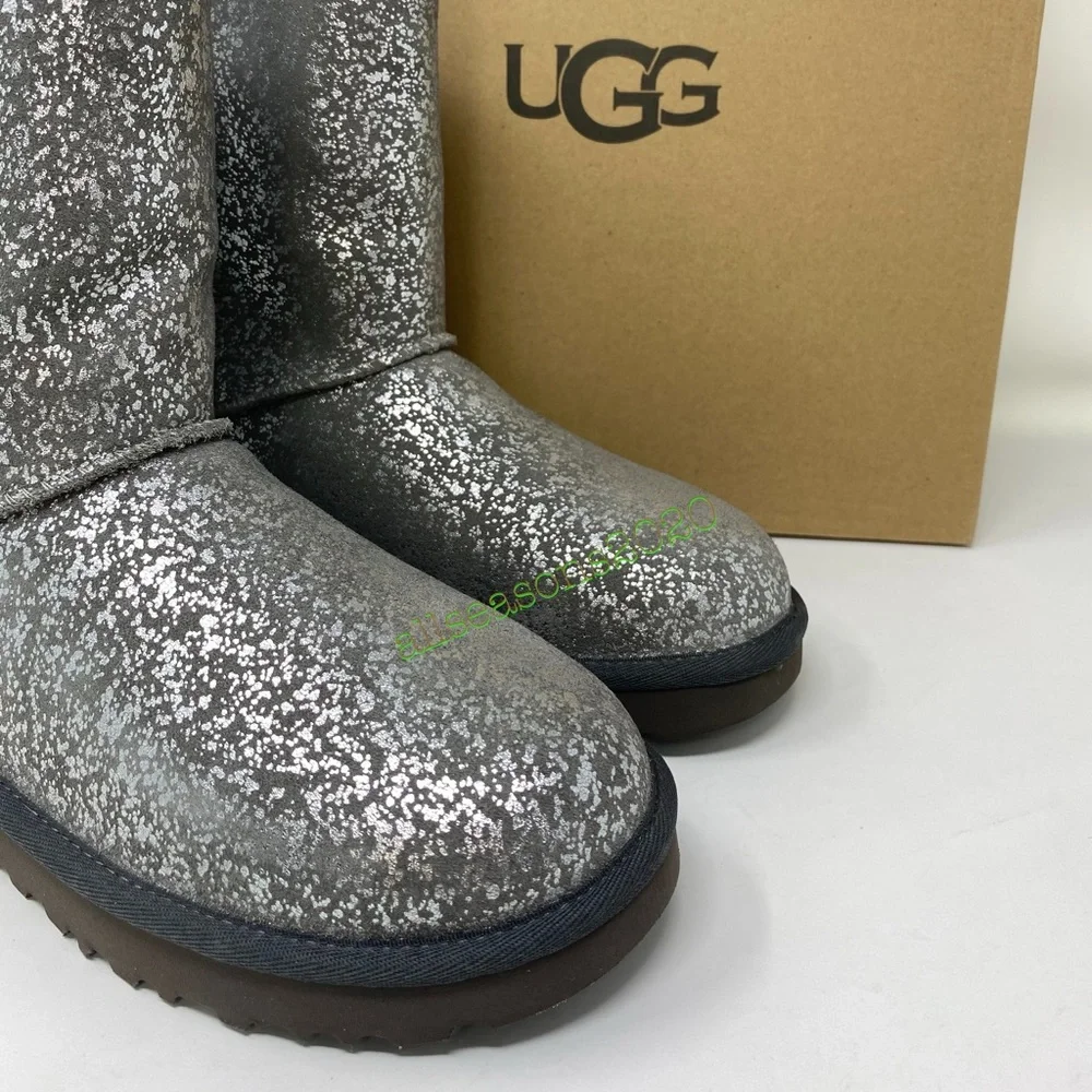 UGG 💥SALE!💥 Classic Short 2 Foil Glam Women’s Boots Size 7 1112092 - Picture 8 of 9